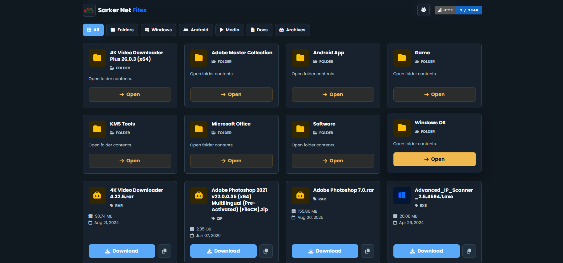 Software 01 Apps preview